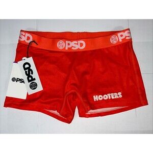 PSD Women's Boxer Underwear Boy Shorts Hooters Orange Size Small